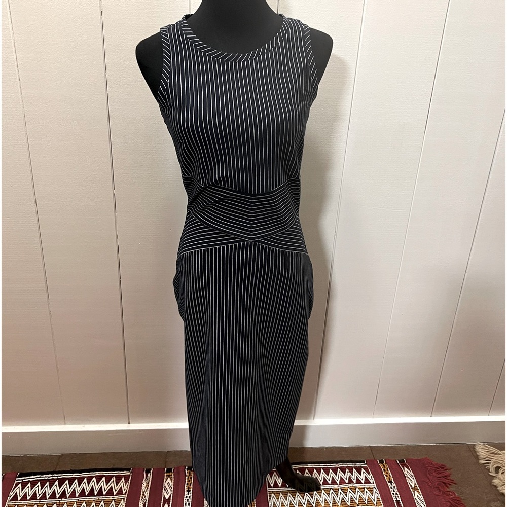 Michael Kors | Striped Tight Sleeveless Boat Neck Dress | size 4